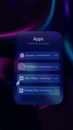 Apple UI style liquid glass animation.