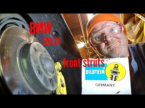 BMW E85 Z4 front strut replacement. No injuries.
