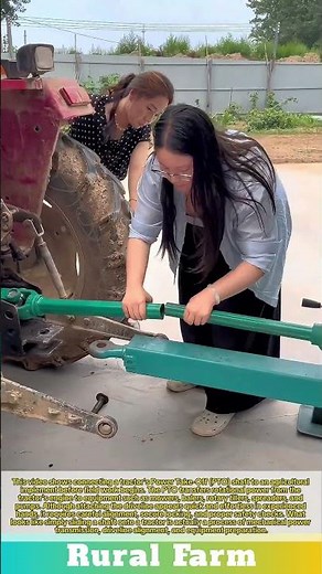 She Makes Connecting a Tractor PTO Look Too Easy!