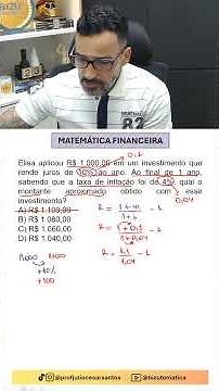 Financial Mathematics - Apparent Rate and Real Rate #enem #matematik #matemáticafinanceira #matem...