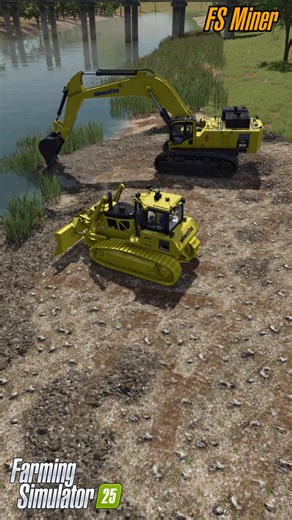 👷‍♂️ Digging riversand with the Komatsu PC-800 - Terrafarm Excavator🚧 #farmingsimulator25 #farmingsimulator25mods #landwirtschaftssimulator25 #fsminer #Mods #mining #publicworks #constructionchannel #constructionsimulator #travauxpublic #megamachines #LS25 #fs25 #komatsu | FS Miner's Construction Site