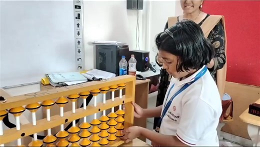 Abacus helps in brain development in young kids. Abacus training involves teaching math by using a physical Abacus. It promotes whole brain development by activating both the left and right hemispheres of the brain. | Solitaire Global Schools | Facebook
