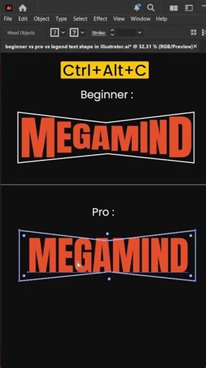 Beginner vs Pro in Adobe Illustrator cc Tutorial