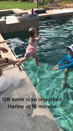 ISR swim lessons are key! ISR saves lives. Survival swim lessons, it’s proven to have saved more than 800 documented children’s lives. #isr #survival