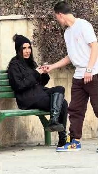 Chair Prank😂🪑 Girl Sits on a Painted bench🙄