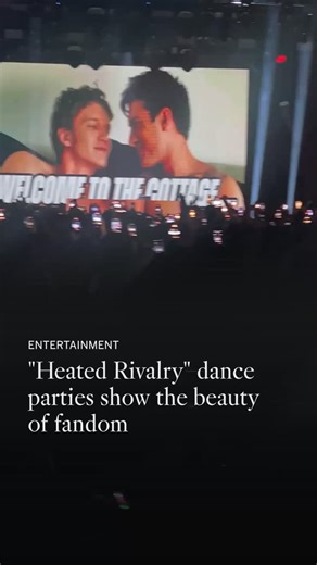 L.A. Times Entertainment on Instagram: ""Heated Rivalry" themed dance parties have become a viral phenomenon, expanding from Los Angeles with over 100 multi-city pop-ups planned. The events create accepting community spaces for queer people and allies celebrating a show centered on queer joy and pleasure. Fans credit the HBO Max series with restoring hope in romance and providing rare positive representation for LGBTQ+ stories. Read more at the link in bio. Want stories like this in your inbox? 