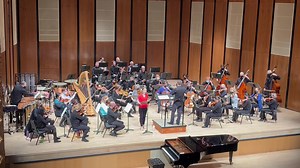 29 reactions | NMSA senior violinist and Pro Musica apprentice artist Madelyn Kingston (in blue, to the right of the conductor) performed with Santa Fe Pro Musica this past weekend! Here is some Friday rehearsal footage of Reena Esmail, Composer's beautiful piece The History of Red, featuring soprano Kathryn Mueller singing text by Chickasaw poet Linda Hogan. #NMSAMusic #ApprenticeArtist | New Mexico School for the Arts | Facebook