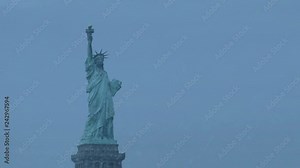 Statue Of Liberty In Blizzard