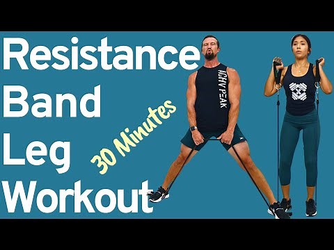 Resistance Band Leg Workout - Glutes, Quads, Hamstrings, Calves [Strength Training]