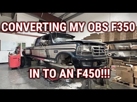 Im Swapping F450 Axles Into My 93 OBS Ford F350!!