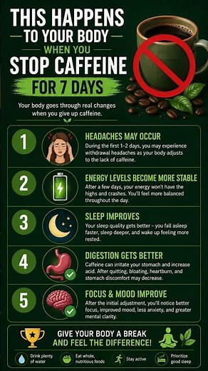 ☕ WHAT HAPPENS TO YOUR BODY WHEN YOU QUIT CAFFEINE?