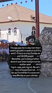 This app pays me more in a *single lazy Sunday* than I used to make grinding 40 hours a week.1–3 hours. That’s it.No soul-sucking meetings. No awkward team-building. Just me, my phone, and a cat judging me for working so little. And I’m not the only one—over **118,000 people** are quietly cashing out daily using the same step-by-step system.We’re not special. We’re just *done* being tired, underpaid, and emotionally bankrupt by Sunday night. Meanwhile, you’re doing a full lion dance in your brai