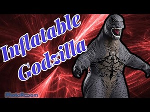 Rubies Inflatable Godzilla! It needs work...