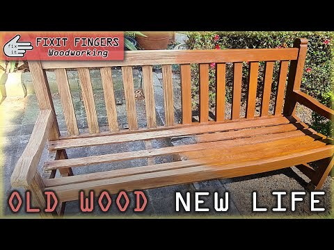 Restoring Teak Garden Benches (with help from the EcoFlow Delta)