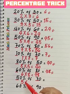 @Math Review: Percentage Trick #math #mathematics #mathwithprincess #mathviral #mathreview #mathvideo #mathtutorial | Math with Princess