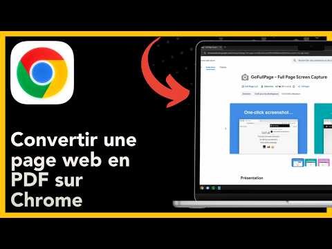 Comment Convertir une page web en PDF sur Chrome