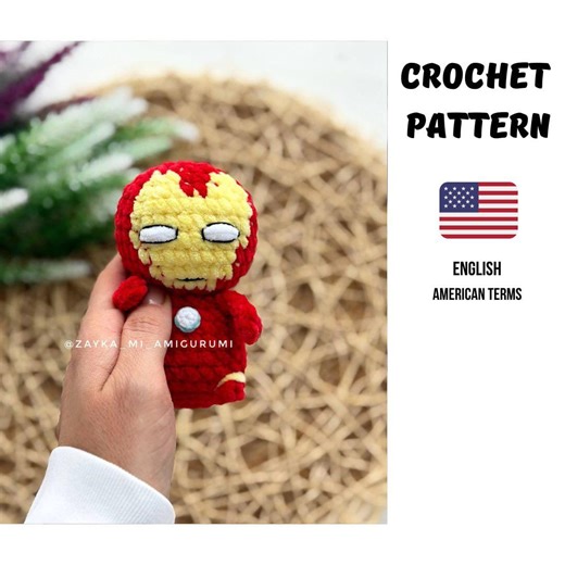 Amigurumi Crochet Pattern Hero Robot PDF | Funny Fantasy Doll | Nerdy Project Plush Toy Tutorial With Photos & Video | DIY Poison - Etsy