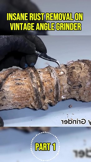 Insane Rust Removal Technique on Vintage Angle Grinder