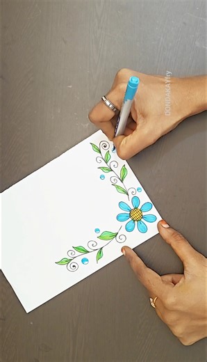 Very simple border design|Easy project work design|Project work border design|Project border design