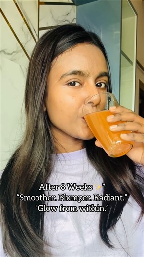 Simplified my routine. One scoop. Real glow in 8 weeks ✨#youtubeshorts #skincare #ytshorts #routines