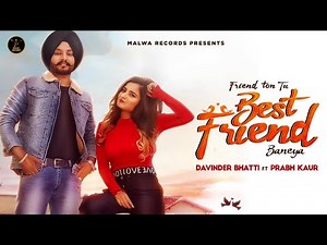Best Friend - Davinder Bhatti | Prabh Kaur | Most Romantic songs | Malwa Records