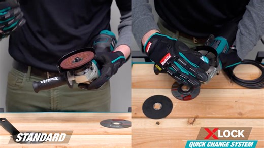 Makita 7.5 Amp Corded 4-1/2 in. X-LOCK Angle Grinder with AC/DC Switch GA4570