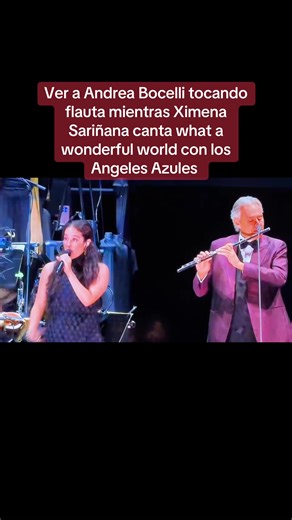 Andrea Bocelli & Ximena Sariñana en el Zócalo