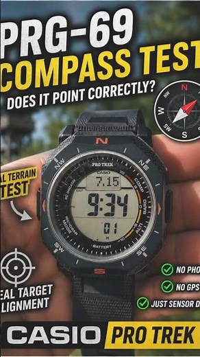 Is the Casio Pro Trek PRG-69 Compass Accurate? | Real Compass Test