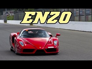 Ferrari Enzo on race track - nice downshifts