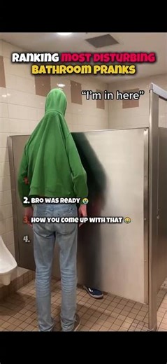 Ranking most disturbing bathroom pranks!🤣