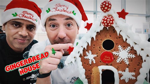 Homemade gingerbread house masterpiece!