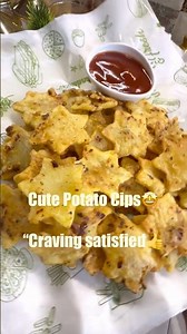 Yummy Potato Star Chips🤩A new snack👌Ep.13 super tasty#ramadan #snack#potatochips #easyrecipe#viral