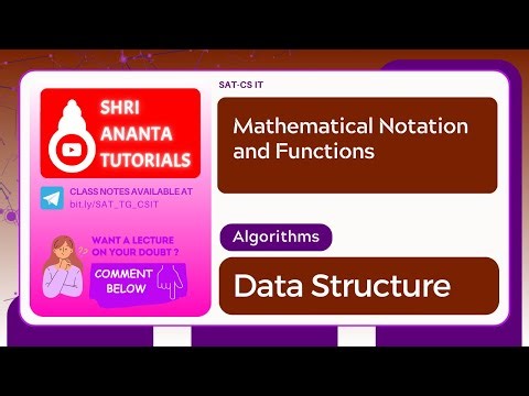 Mathematical Notation and Functions #computerengineering #datastructure #datastructures