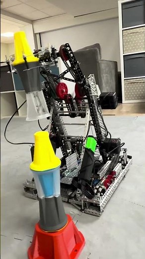 Vex override intake stacking test #vexrobot #vex #robotics #roboticscompetition #vexrobot #override