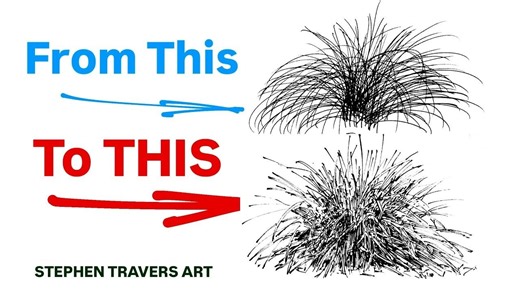 Stephen Travers： 画丛生植物的简单办法