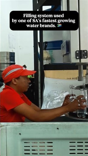 MANZI Water use this exact filling machine in many of its outlets #automation #fillingmachine