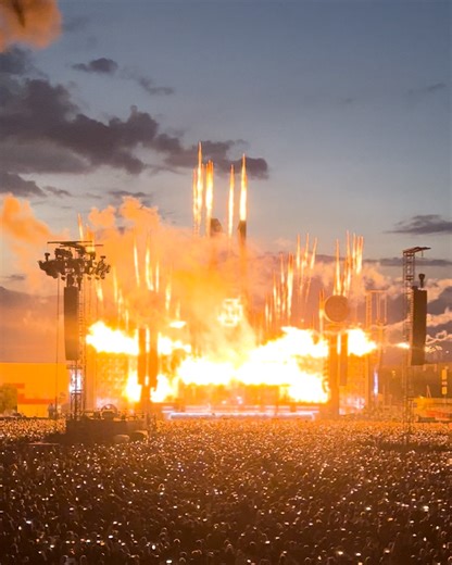 Crazy Pyrotechnics at Rammstein Concert 🔥