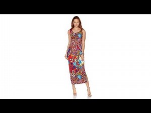 Slinky Brand Printed Tank Dress