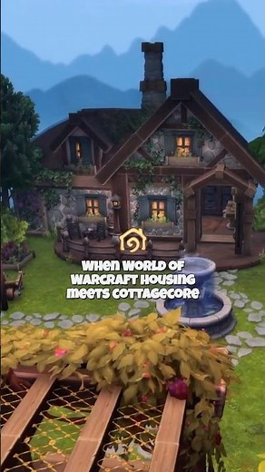 WoW Housing | Daylight Circle Room Cottage 🌽🌸 #worldofwarcraft #wowhousing #azerothinteriors