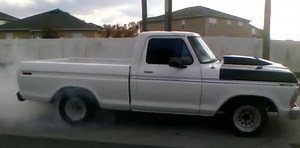 Watch a 1979 Ford 460 Race Truck Paint Stripes on the Road - Ford-Trucks.com