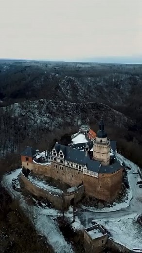 Falkenstein Castle, also known as Burg Falkenstein, is a well-preserved medieval hill castle in the Harz Mountains, Saxony-Anhalt, Germany, overlooking the Selke Valley near Meisdorf at 320 meters above sea level. Built between 1120 and 1150 by the lords of Konradsburg, who then styled themselves Counts of Falkenstein, it was founded, according to legend, after Egeno II of Konradsburg slew Count Adalbert II of Ballenstedt around 1080, leading to the construction of this new seat. Renowned for it
