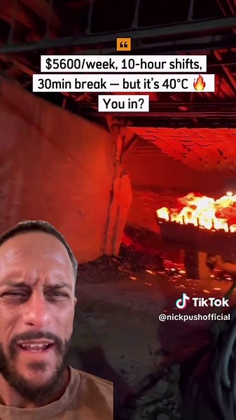 NickPush (@nickpushofficial)’s video of throwing gasoline in a volcano