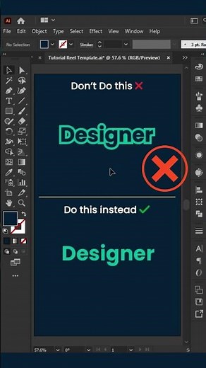 Typography Tip: Editable Text Outline in Illustrator | #illustratortips #designshort #beginnervspro