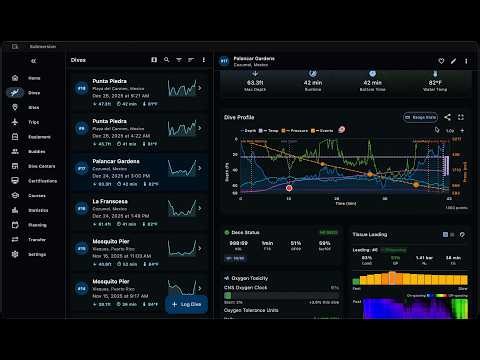 Submersion Dive Log Quick Demo