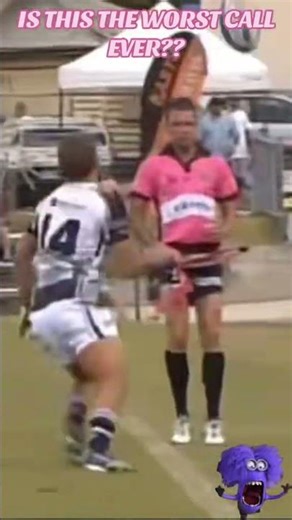 THE WORST REFS CALL EVER? 🤣🤪🤣 #nrl #rugbyleague #shorts