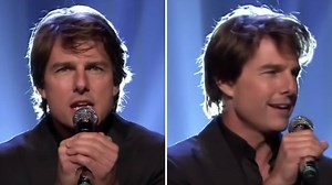 When Tom Cruise sang on live TV and he was amazing - video
