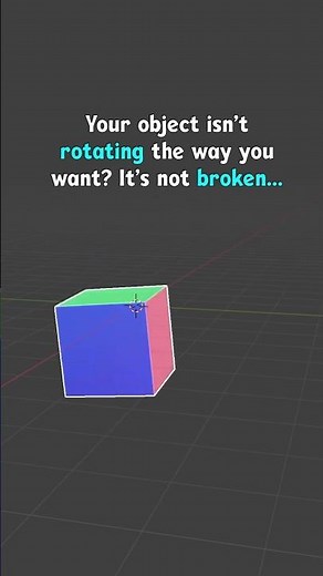 Fix the rotation of your object with this simple trick! 🫣 Blender users: this video is a must! 🔥