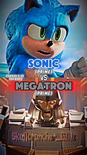 Sonic vs Megatron #sonic #transformers #wisedit #edit #fyp #shortsfeed
