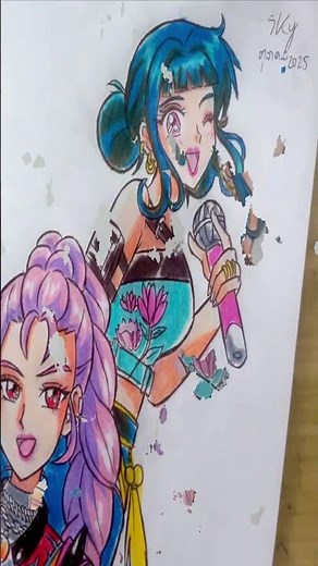 Teach coloring Zoe Kpop demon Hunter