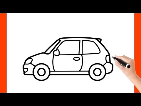 Çok Kolay Araba Resmi Çizimi, Araba Nasıl Çizilir, Kolay Araba Çizimi, Sevimli Resim Çizimleri 